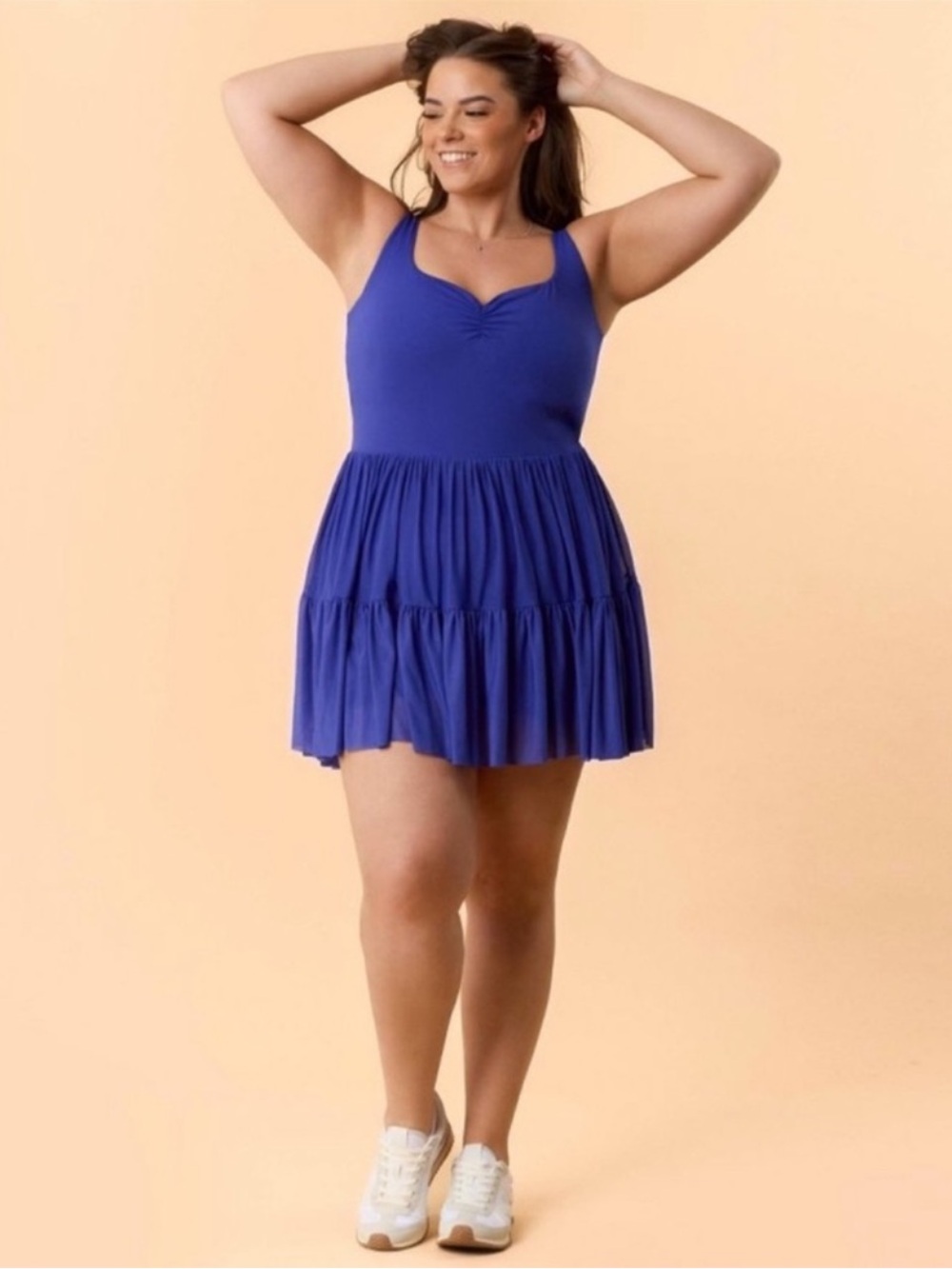Blogilates Women’s Sweetheart Ballerina Dress - Royal Blue Size Medium NWT